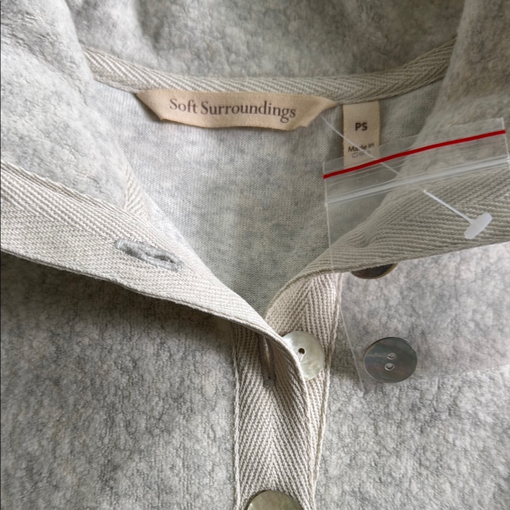 Soft Surroundings Gray Cuddle Pullover - Picture 2 of 7